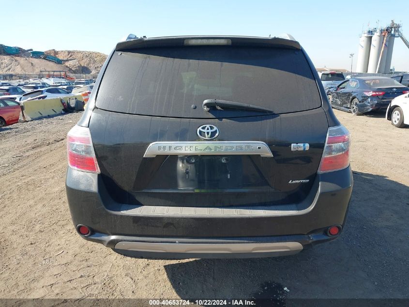 2010 Toyota Highlander Hybrid Limited V6 VIN: JTEJW3EH8A2038256 Lot: 40653724