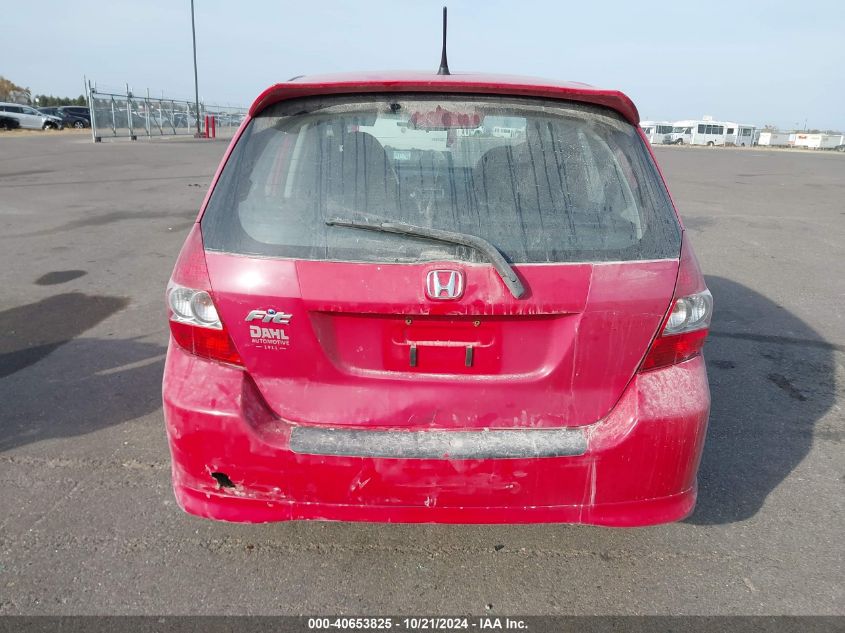 2007 Honda Fit Sport VIN: JHMGD38607S067126 Lot: 40653825