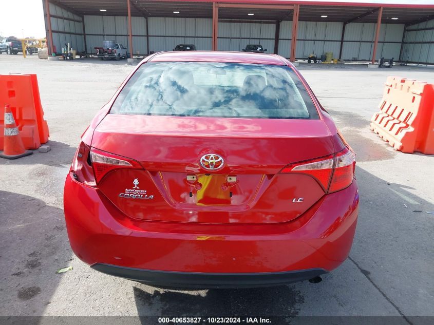 2018 Toyota Corolla Le VIN: 5YFBURHEXJP800037 Lot: 40653827