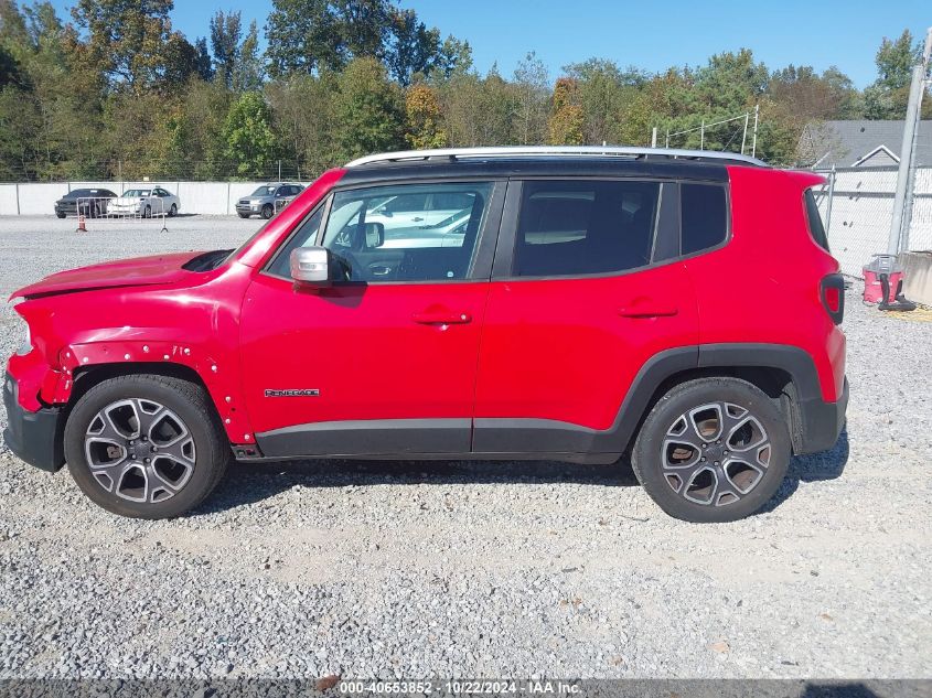 2016 Jeep Renegade Limited VIN: ZACCJADT5GPC64081 Lot: 40653852