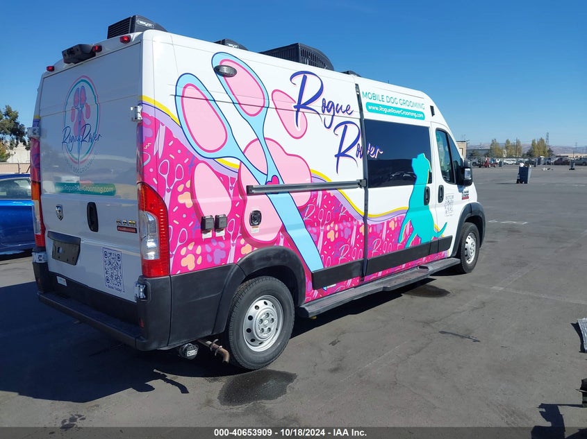 Vin: 3c6trvdg8le110949, lot: 41143185, ram promaster 2500 high roof 159 wb 20204