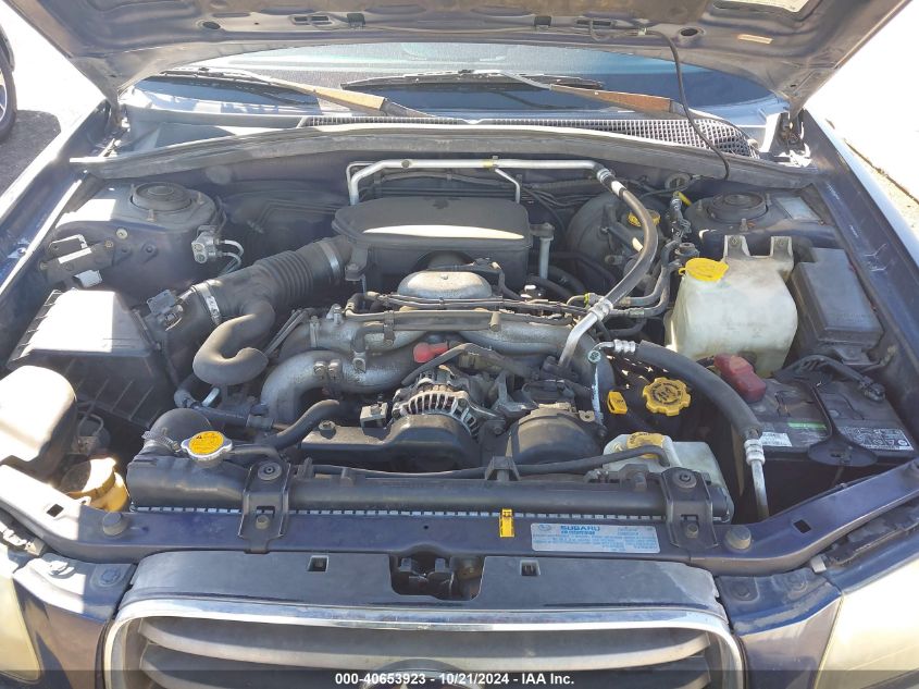 2005 Subaru Forester 2.5X VIN: JF1SG63645H707110 Lot: 40653923