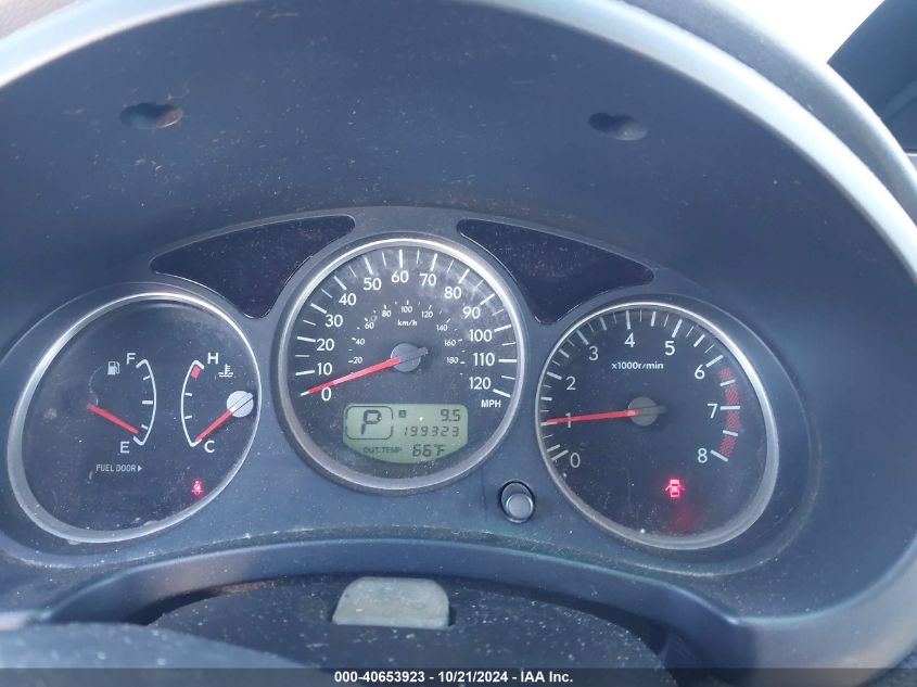 2005 Subaru Forester 2.5X VIN: JF1SG63645H707110 Lot: 40653923