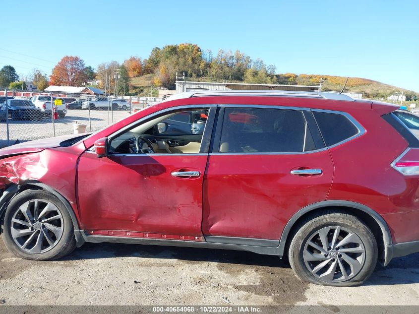 2016 Nissan Rogue Sl VIN: KNMAT2MV7GP734682 Lot: 40654068