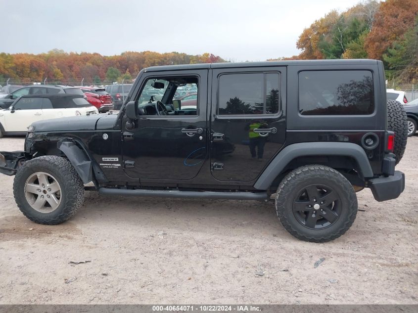 2018 Jeep Wrangler Jk Unlimited Sport S 4X4 VIN: 1C4BJWDG0JL882903 Lot: 40654071