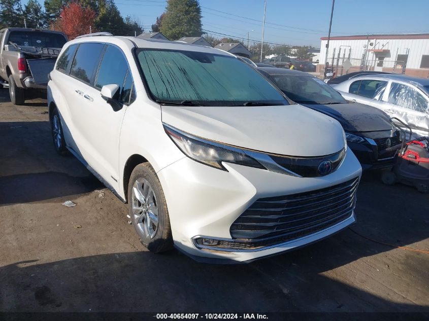 2021 Toyota Sienna Limited VIN: 5TDZRKEC4MS013025 Lot: 40654097