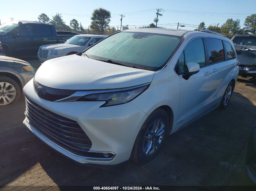 2021 Toyota Sienna Limited VIN: 5TDZRKEC4MS013025 Lot: 40654097