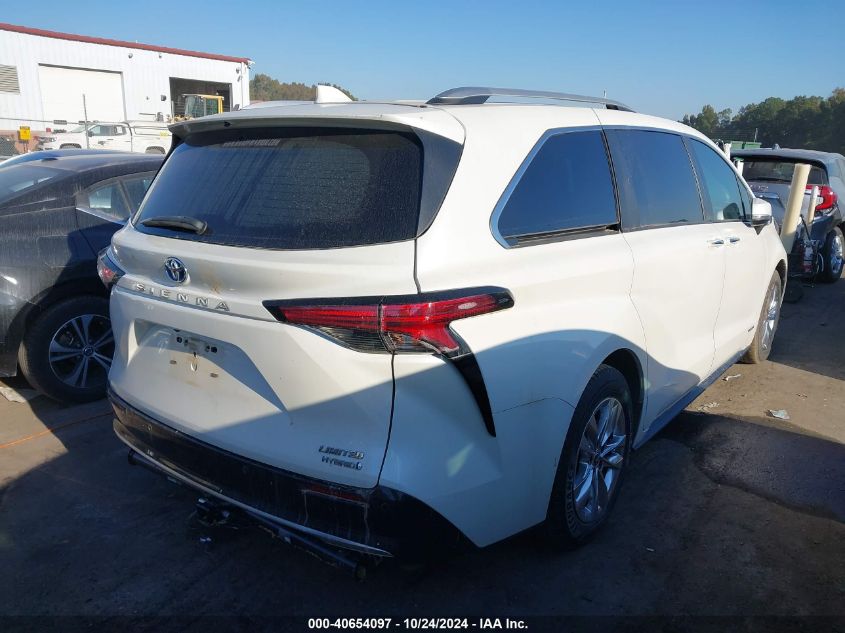 2021 Toyota Sienna Limited VIN: 5TDZRKEC4MS013025 Lot: 40654097