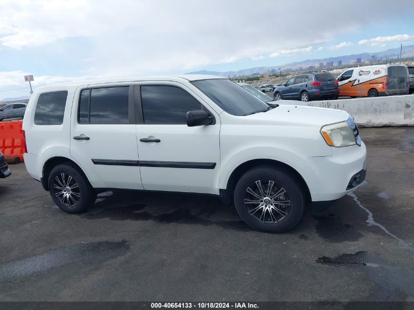 2014 Honda Pilot Lx VIN: 5FNYF3H26EB007228 Lot: 40654133