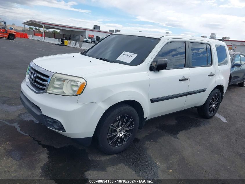 2014 Honda Pilot Lx VIN: 5FNYF3H26EB007228 Lot: 40654133