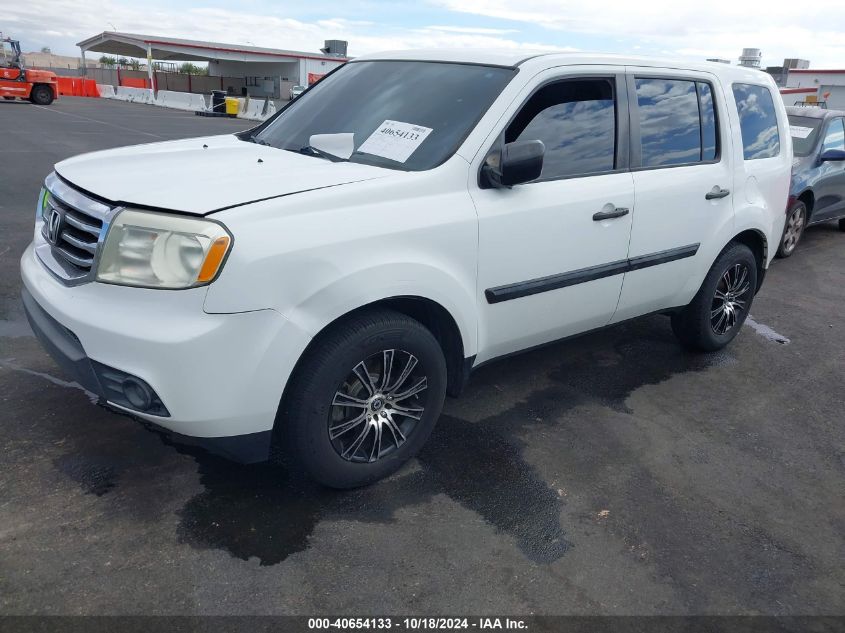 2014 Honda Pilot Lx VIN: 5FNYF3H26EB007228 Lot: 40654133