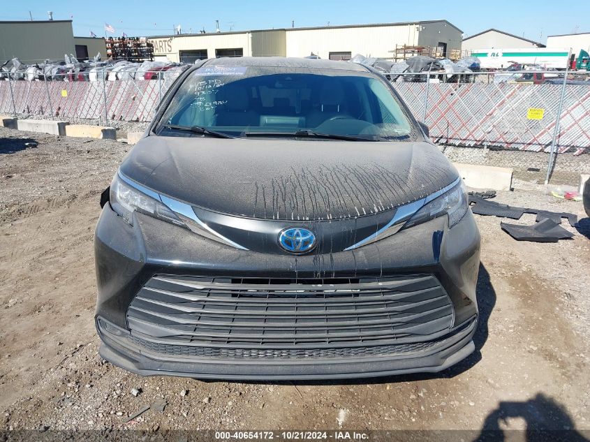 2025 Toyota Sienna Le VIN: 5TDKRKECIS049307 Lot: 40654172