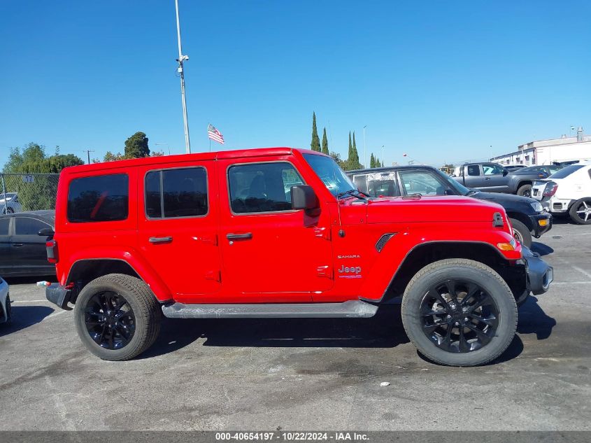 2021 Jeep Wrangler 4Xe Unlimited Sahara 4X4 VIN: 1C4JJXP67MW758117 Lot: 40654197