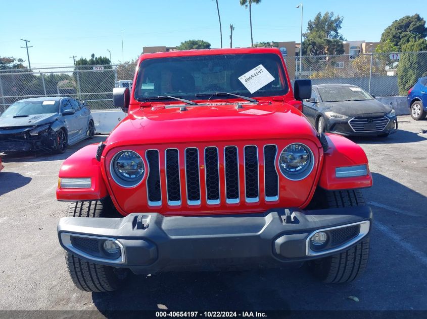 2021 Jeep Wrangler 4Xe Unlimited Sahara 4X4 VIN: 1C4JJXP67MW758117 Lot: 40654197