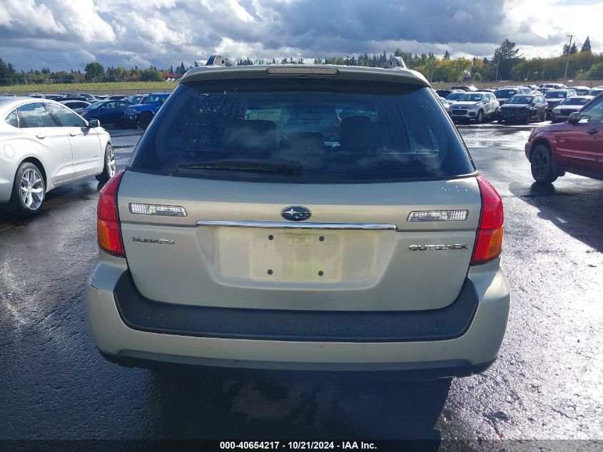 2006 Subaru Outback 2.5I Limited VIN: 4S4BP62C867360689 Lot: 40654217