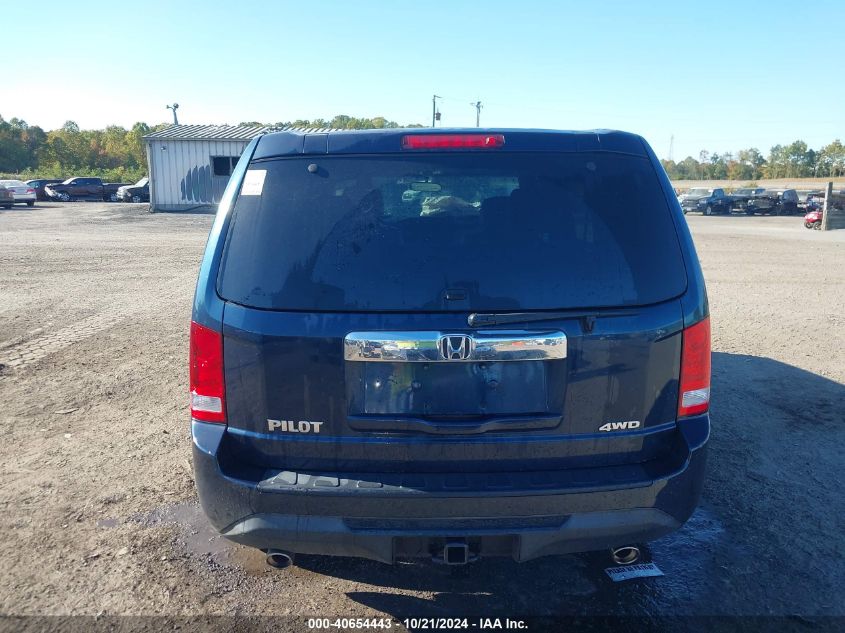 2012 Honda Pilot Ex VIN: 5FNYF4H41CB003303 Lot: 40654443