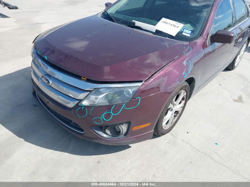 2012 Ford Fusion Se VIN: 3FAHP0HA2CR381470 Lot: 40654464