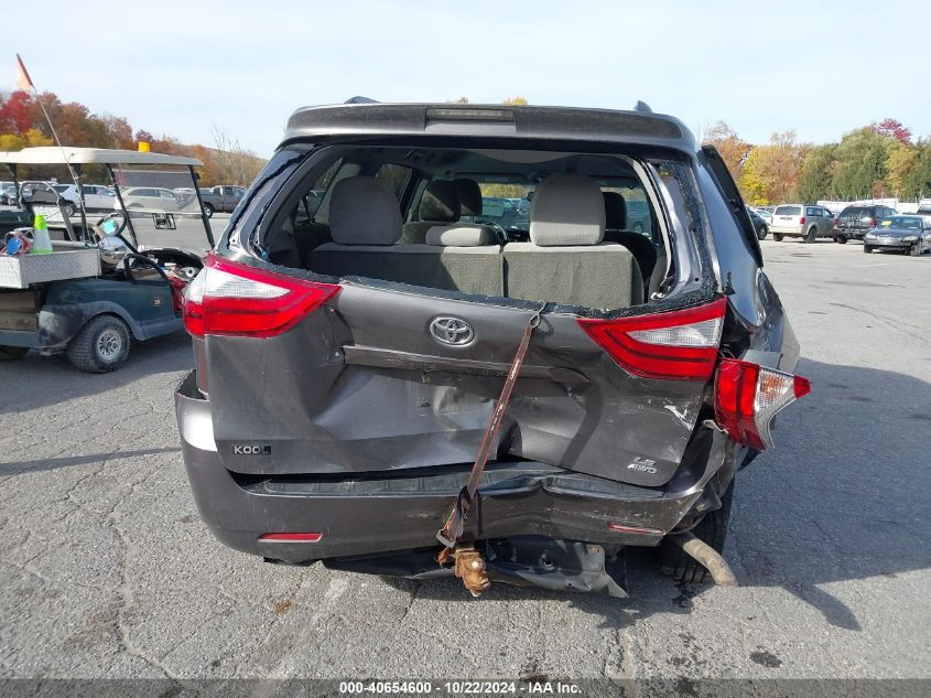 2017 Toyota Sienna Le 7 Passenger VIN: 5TDJZ3DC9HS150472 Lot: 40654600