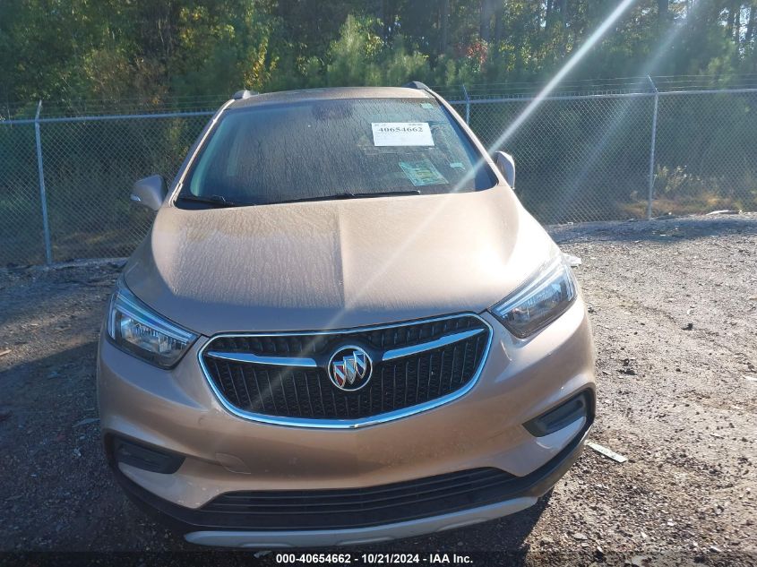 2019 Buick Encore Fwd Preferred VIN: KL4CJASB2KB791681 Lot: 40654662