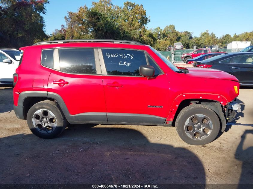 2017 Jeep Renegade Sport 4X4 VIN: ZACCJBAB9HPE91096 Lot: 40654678