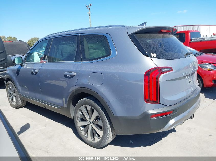 2022 Kia Telluride Ex VIN: 5XYP34HC5NG256549 Lot: 40654760