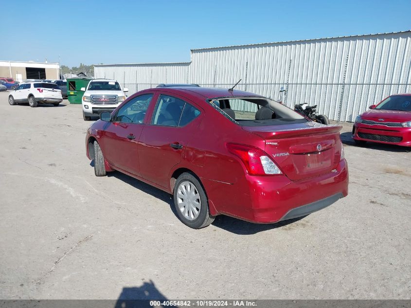 2019 Nissan Versa 1.6 S+ VIN: 3N1CN7AP3KL825980 Lot: 40654842