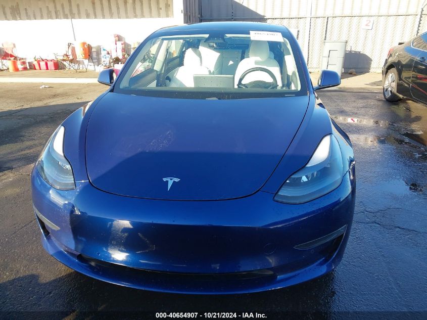 2021 Tesla Model 3 Standard Range Plus Rear-Wheel Drive VIN: 5YJ3E1EA2MF938689 Lot: 40654907