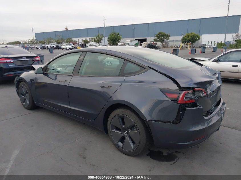 VIN 5YJ3E1EA2PF711989 2023 TESLA MODEL 3 no.3