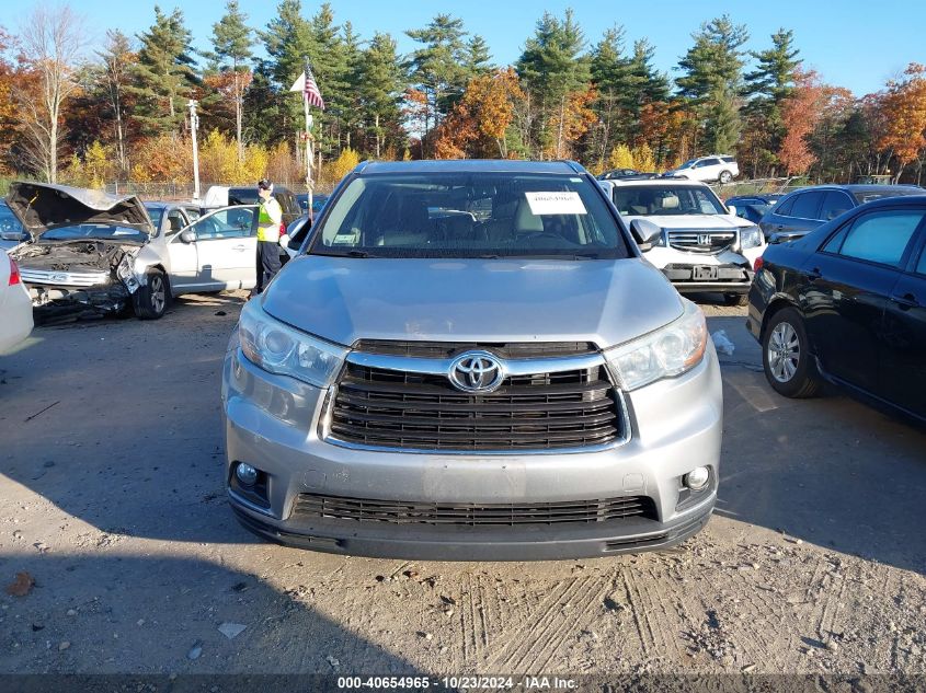 2015 Toyota Highlander Xle V6 VIN: 5TDJKRFH4FS224118 Lot: 40654965