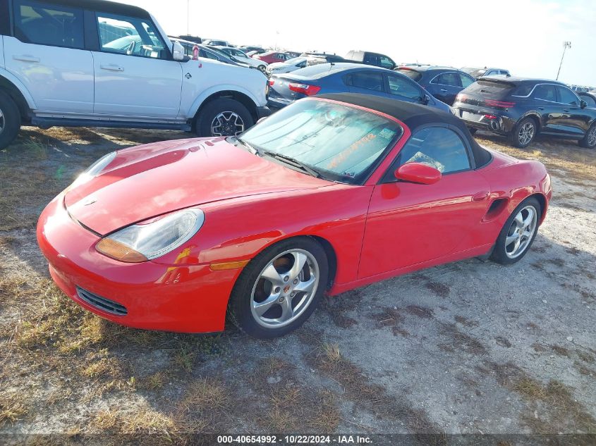 2002 Porsche Boxster VIN: WPOCA29852U625181 Lot: 40654992