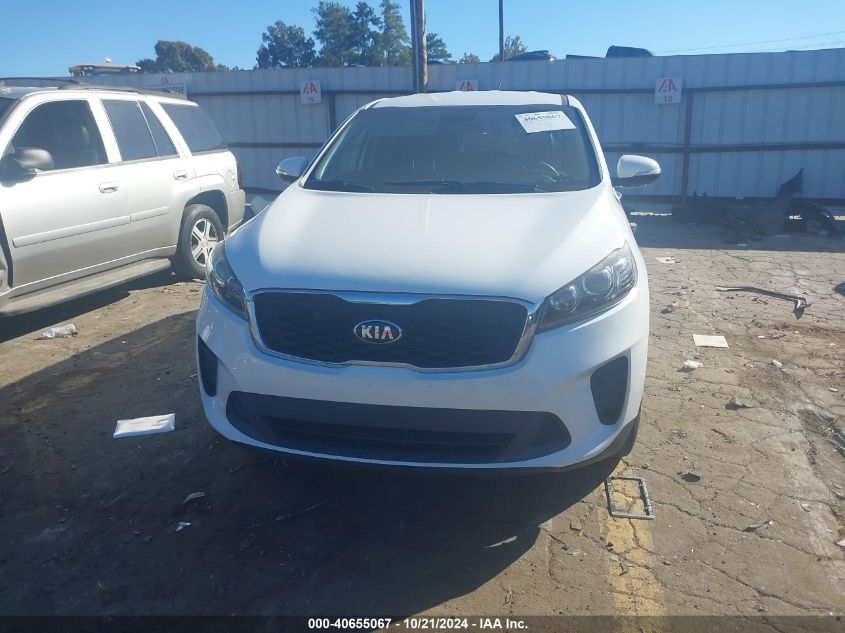 2019 Kia Sorento 3.3L Lx VIN: 5XYPG4A51KG485225 Lot: 40655067