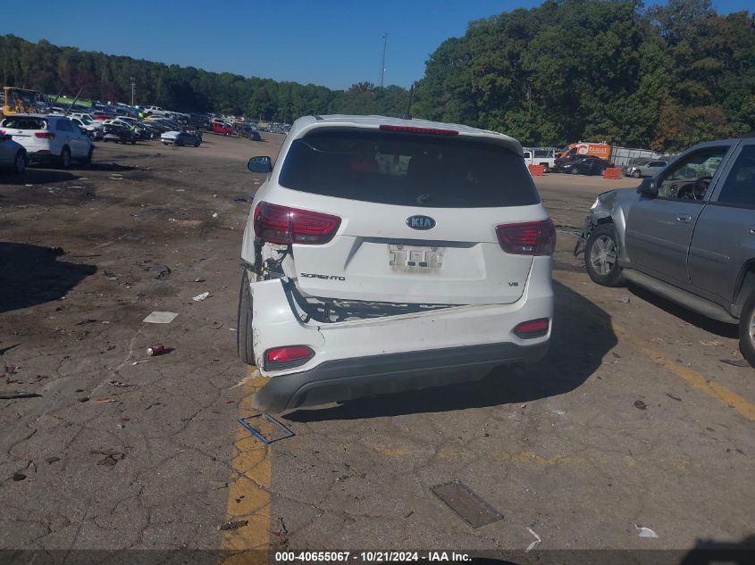 2019 Kia Sorento 3.3L Lx VIN: 5XYPG4A51KG485225 Lot: 40655067