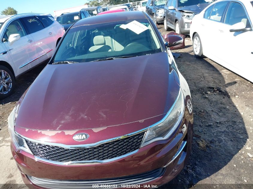 2016 Kia Optima Lx VIN: 5XXGT4L31GG018762 Lot: 40655153