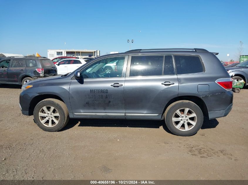 2013 Toyota Highlander Plus/Se VIN: 5TDBK3EH2DS190373 Lot: 40655196