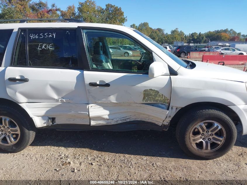 2005 Honda Pilot Ex-L VIN: 5FNYF185X5B059704 Lot: 40655246