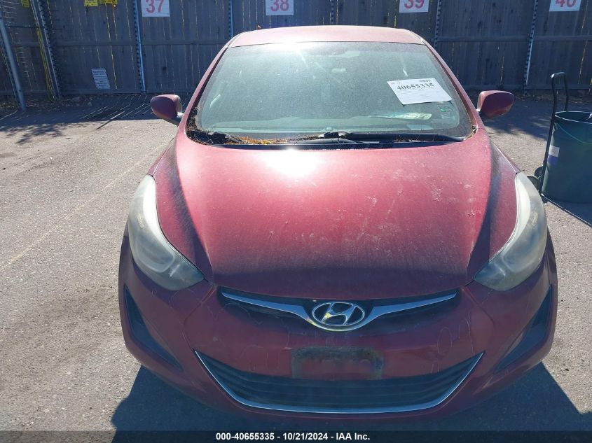 2014 Hyundai Elantra Se VIN: 5NPDH4AE7EH480754 Lot: 40655335