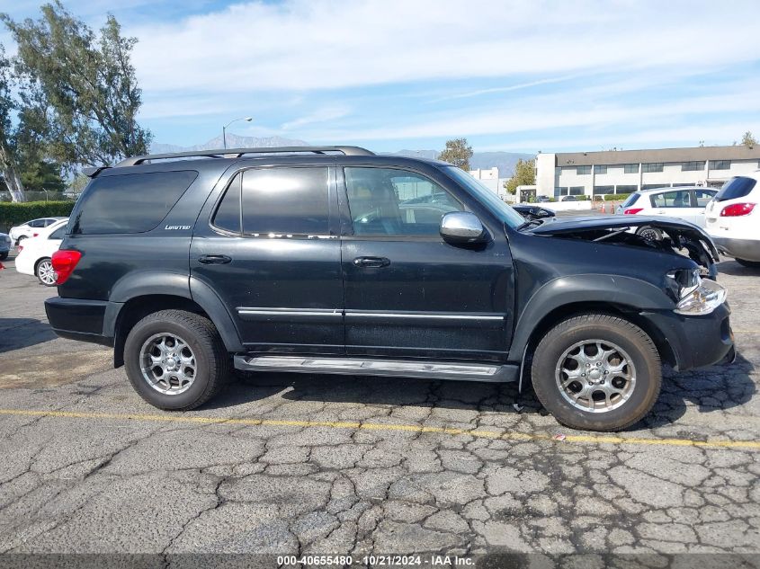 2007 Toyota Sequoia Limited V8 VIN: 5TDZT38A77S296736 Lot: 40655480