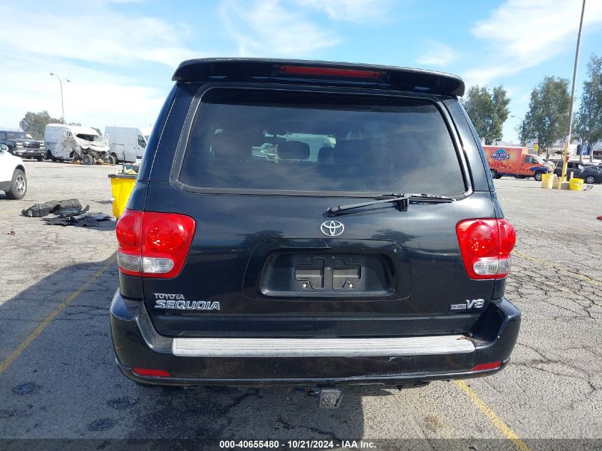 2007 Toyota Sequoia Limited V8 VIN: 5TDZT38A77S296736 Lot: 40655480