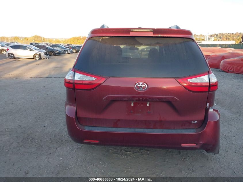 2016 Toyota Sienna Le VIN: 5TDKK3DC8GS728228 Lot: 40655638