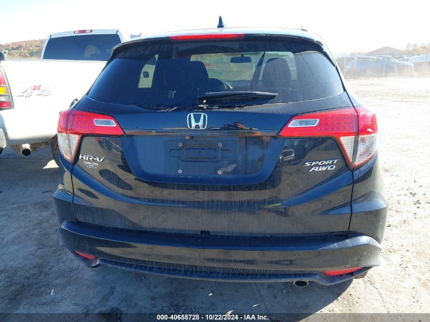 2022 Honda Hr-V Awd Sport VIN: 3CZRU6H16NM710613 Lot: 40655728