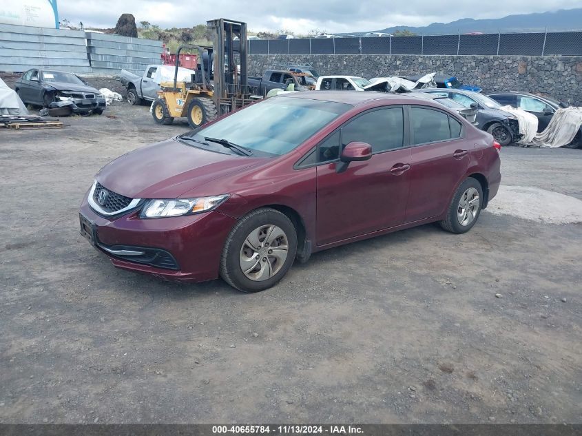 VIN 2HGFB2F57DH553413 2013 Honda Civic, LX no.2