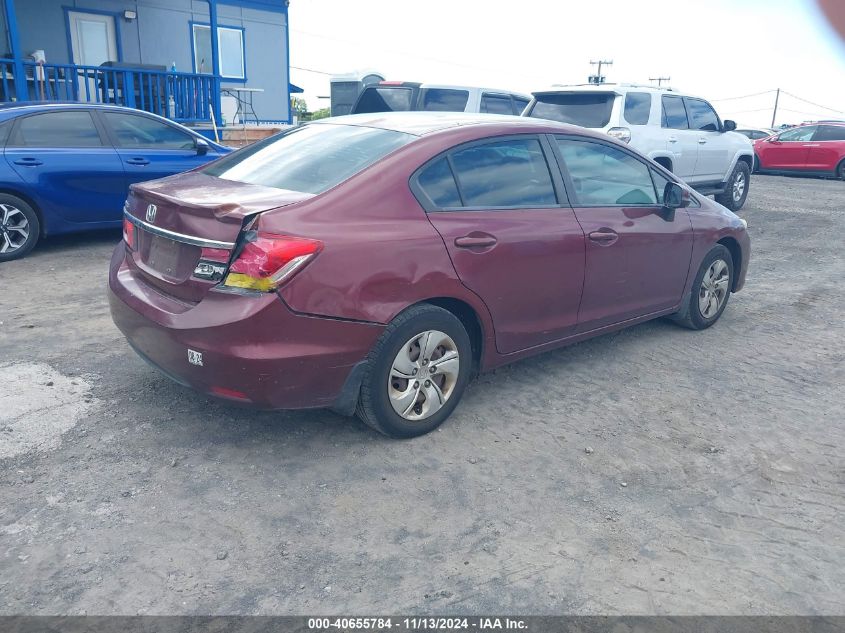 VIN 2HGFB2F57DH553413 2013 Honda Civic, LX no.4