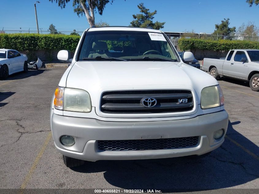 2002 Toyota Sequoia Sr5 V8 VIN: 5TDZT34A62S134496 Lot: 40655821