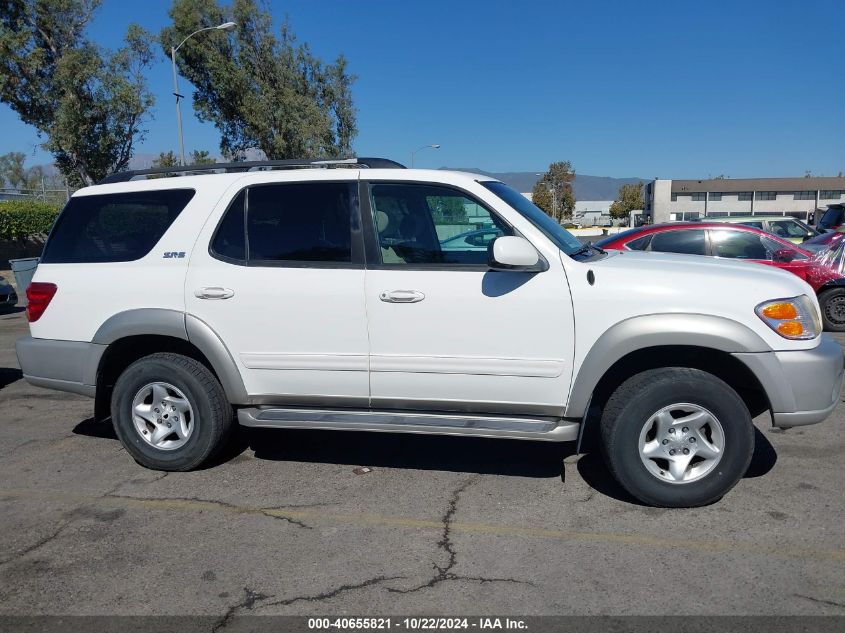 2002 Toyota Sequoia Sr5 V8 VIN: 5TDZT34A62S134496 Lot: 40655821