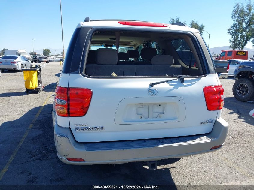 2002 Toyota Sequoia Sr5 V8 VIN: 5TDZT34A62S134496 Lot: 40655821