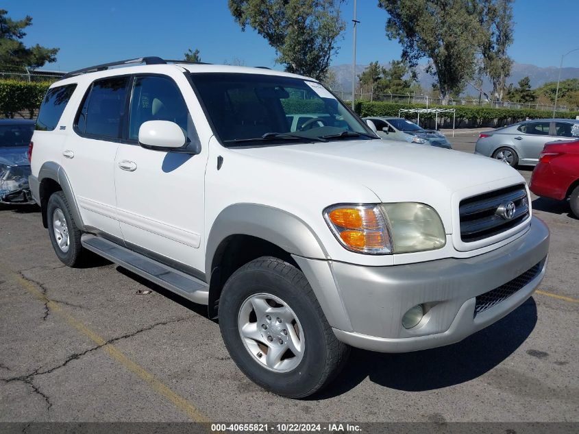 2002 Toyota Sequoia Sr5 V8 VIN: 5TDZT34A62S134496 Lot: 40655821