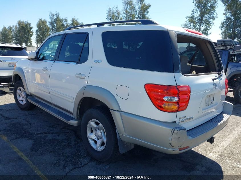 2002 Toyota Sequoia Sr5 V8 VIN: 5TDZT34A62S134496 Lot: 40655821