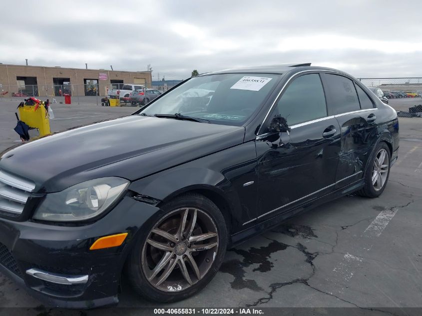 2012 Mercedes-Benz C 250 Luxury/Sport VIN: WDDGF4HB4CR223366 Lot: 40655831