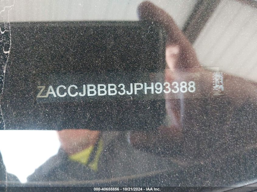 2018 Jeep Renegade Latitude VIN: ZACCJBBB3JPH93388 Lot: 40655856