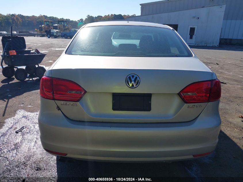 2011 Volkswagen Jetta 2.5L Se VIN: 3VWDX7AJ6BM336813 Lot: 40655936